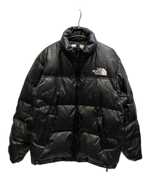 THE NORTH FACE（ザ ノース フェイス）THE NORTH FACE (ザ ノース フェイス) JUNYA WATANABE MAN (ジュンヤワタナベマン) シンセティックレザー ヌプシダウンジャケット ブラック サイズ:Sの古着・服飾アイテム