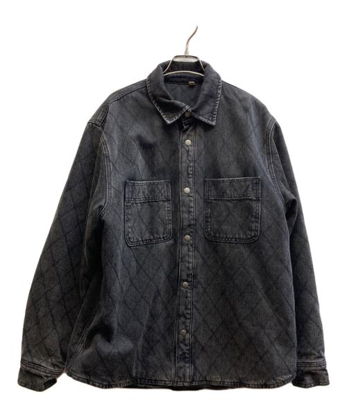 stussy（ステューシー）stussy (ステューシー) QUilted Denim Shirt Vintage ブラック サイズ:Ⅿの古着・服飾アイテム