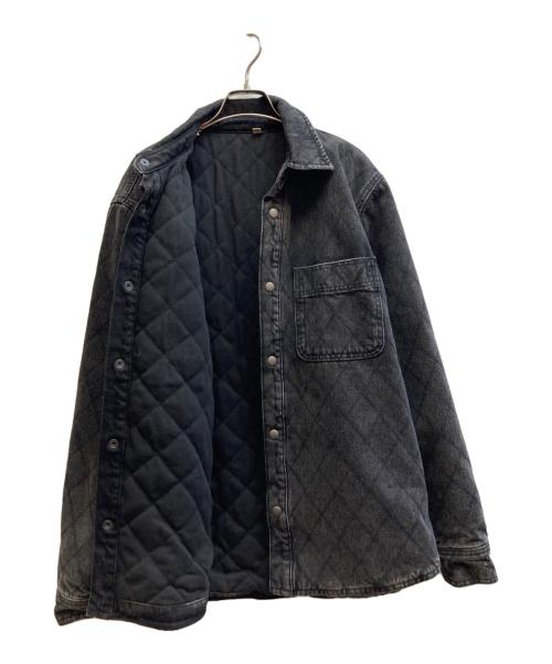 stussy（ステューシー）stussy (ステューシー) QUilted Denim Shirt Vintage ブラック サイズ:Ⅿの古着・服飾アイテム