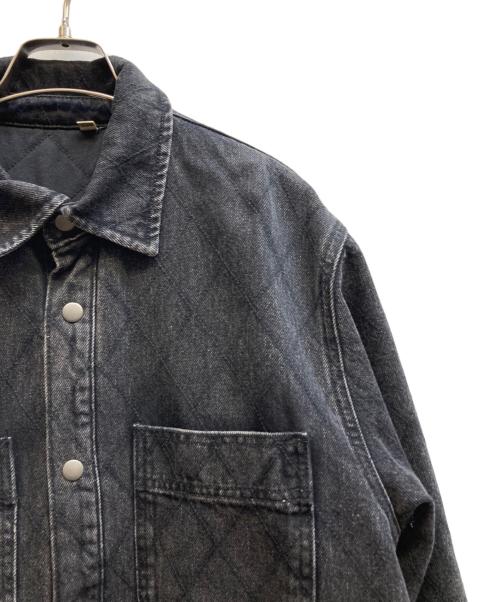 stussy（ステューシー）stussy (ステューシー) QUilted Denim Shirt Vintage ブラック サイズ:Ⅿの古着・服飾アイテム