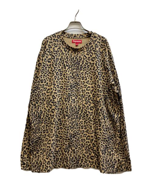 SUPREME（シュプリーム）Supreme (シュプリーム) SMALL BOX L/S TEE LEOPARD ベージュ サイズ:XLの古着・服飾アイテム