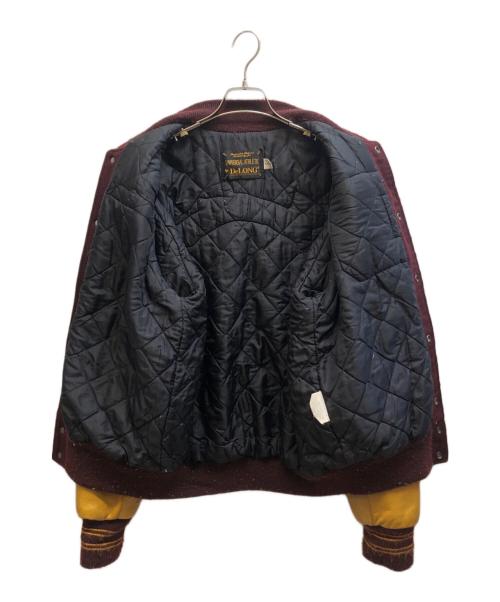 DeLong（-）DeLONG (-) スタジャン レッド×イエロー サイズ:Mの古着・服飾アイテム