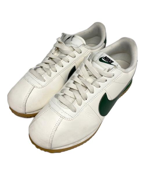 NIKE（ナイキ）NIKE (ナイキ) CORTEZ ホワイト×グリーン サイズ:cm 24.5の古着・服飾アイテム