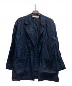 GALERIE VIEギャルリーヴィー）の古着「リネンポプリン シャツジャケット/23-07-41-07222」｜ネイビー
