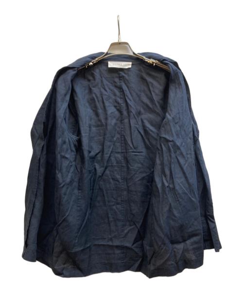 GALERIE VIE（ギャルリーヴィー）GALERIE VIE (ギャルリーヴィー) リネンポプリン シャツジャケット/23-07-41-07222 ネイビー サイズ:Freeの古着・服飾アイテム