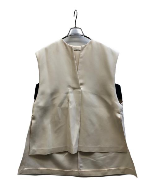 LE PHIL（ル フィル）LE PHIL (ル フィル) マトラッセトリプルクロスジレ アイボリー サイズ:Fの古着・服飾アイテム