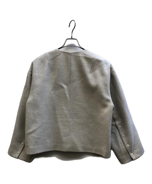 ADORE（アドーア）ADORE (アドーア) ウールフォギーツイルジャケット アイボリー サイズ:38 未使用品の古着・服飾アイテム