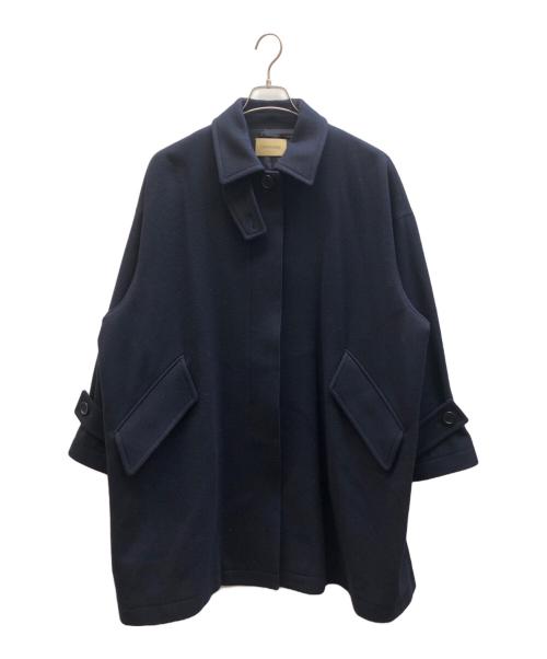 Curensology（カレンソロジー）Curensology (カレンソロジー) Melton Balmacaan Coat ネイビー サイズ:FREEの古着・服飾アイテム