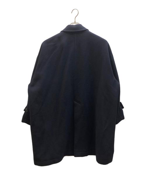 Curensology（カレンソロジー）Curensology (カレンソロジー) Melton Balmacaan Coat ネイビー サイズ:FREEの古着・服飾アイテム