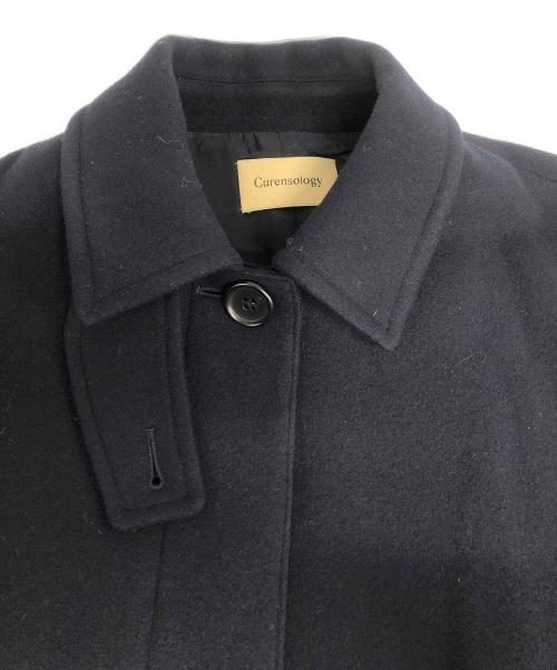 Curensology（カレンソロジー）Curensology (カレンソロジー) Melton Balmacaan Coat ネイビー サイズ:FREEの古着・服飾アイテム