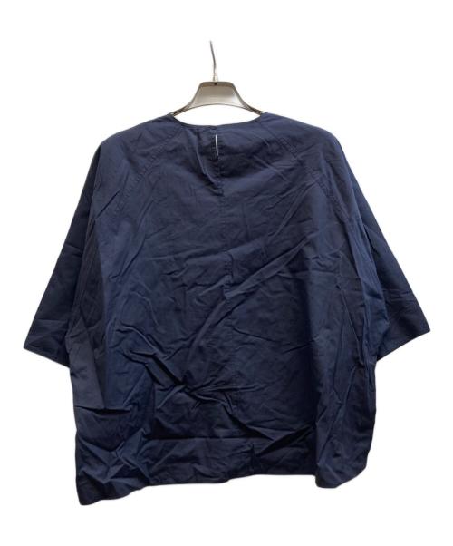 GALERIE VIE（ギャルリーヴィー）GALERIE VIE (ギャルリーヴィー) コットンツイル クルーネックドルマン プルオーバーシャツ/23-01-51-01204 ネイビー サイズ:FREEの古着・服飾アイテム