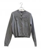 CABANキャバン）の古着「コットンカシミヤクルーネックカーディガン」｜グレー