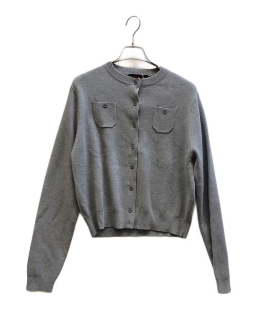 CABAN（キャバン）CABAN (キャバン) コットンカシミヤクルーネックカーディガン グレー サイズ:S 未使用品の古着・服飾アイテム