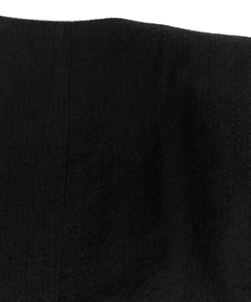 GALERIE VIE（ギャルリーヴィー）GALERIE VIE (ギャルリーヴィー) コットンサッカー ノーカラージャケット ブラック サイズ:Freeの古着・服飾アイテム