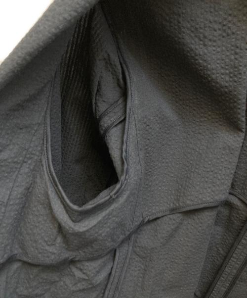 GALERIE VIE（ギャルリーヴィー）GALERIE VIE (ギャルリーヴィー) コットンサッカー ノーカラージャケット ブラック サイズ:Freeの古着・服飾アイテム