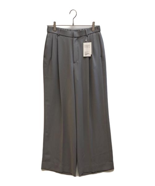UNITED ARROWS（ユナイテッドアローズ）UNITED ARROWS (ユナイテッドアローズ) 2タック ワイドパンツ グレー サイズ:40 未使用品の古着・服飾アイテム