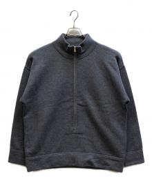 GALERIE VIE（ギャルリーヴィー）の古着「バックパイル ハーフジッププルオーバー」｜グレー