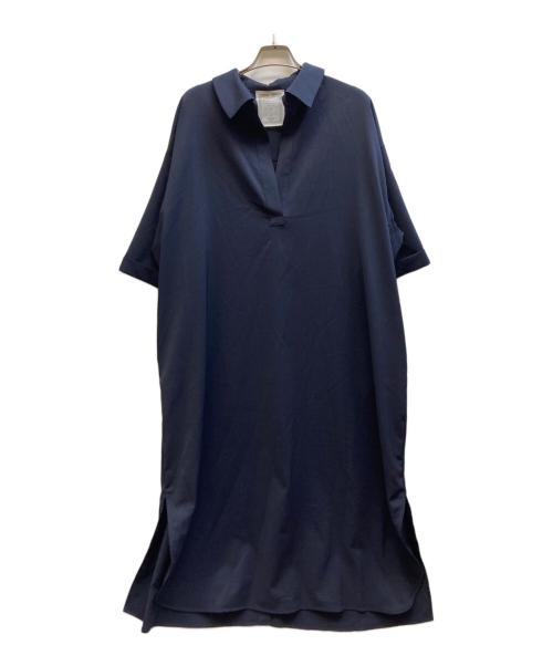 BEARDSLEY（ビアズリー）BEARDSLEY (ビアズリー) バックオープンシャツワンピース/BEZ1051409A0005 ネイビー サイズ:Fの古着・服飾アイテム