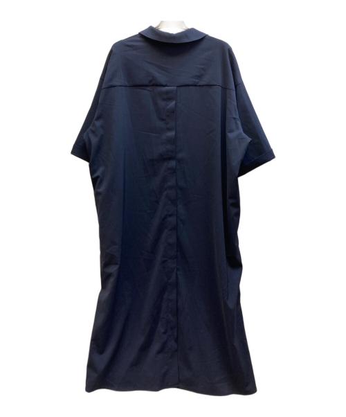 BEARDSLEY（ビアズリー）BEARDSLEY (ビアズリー) バックオープンシャツワンピース/BEZ1051409A0005 ネイビー サイズ:Fの古着・服飾アイテム