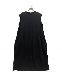 BEARDSLEY（ビアズリー）の古着「ジャージーコクーンワンピース/BEZ1031409A0010」｜ブラック