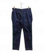 giab's ARCHIVIOジャブス アルキヴィオ）の古着「サキソニー 1プリーツ ドローコード スラックス」｜ネイビー