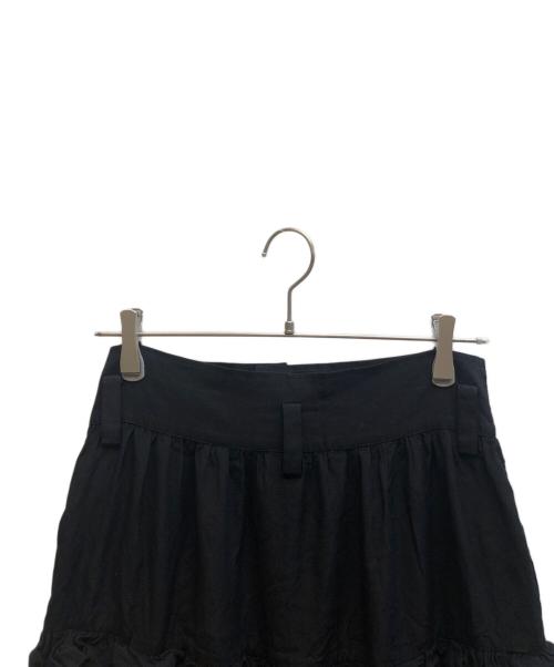 Y's（ワイズ）Y's (ワイズ) フリルデザインスカート ブラック サイズ:2の古着・服飾アイテム