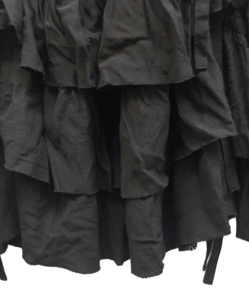 Y's（ワイズ）Y's (ワイズ) フリルデザインスカート ブラック サイズ:2の古着・服飾アイテム