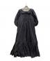 Uhr (ウーア) Puff Sleeve Back Open Dress/21SSUhr-OP198 ブラック サイズ:36：11000円