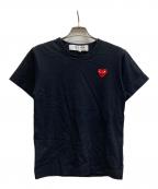 PLAY COMME des GARCONSプレイコムデギャルソン）の古着「ワンポイントTシャツ/AX-T108」｜ブラック