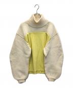 nagonstansナゴンスタンス）の古着「異素材コンビニット」｜ホワイト