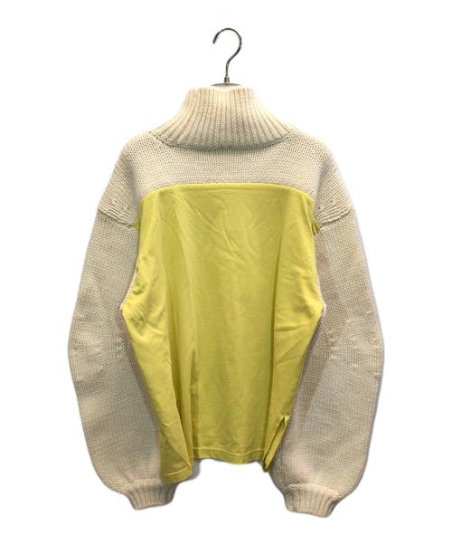 nagonstans（ナゴンスタンス）nagonstans (ナゴンスタンス) 異素材コンビニット ホワイト サイズ:38の古着・服飾アイテム