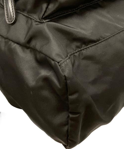 Felisi（フェリージ）Felisi (フェリージ) ナイロン×レザーバックパック ブラックの古着・服飾アイテム