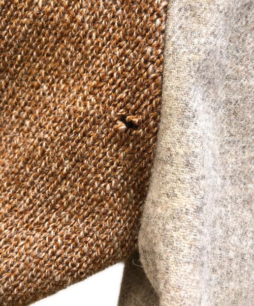 COMME des GARCONS HOMME PLUS（コムデギャルソンオムプリュス）COMME des GARCONS HOMME PLUS (コムデギャルソンオムプリュス) ニット切替テーラードジャケット グレー サイズ:Mの古着・服飾アイテム