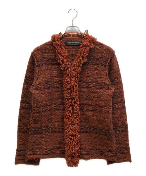 COMME des GARCONS HOMME PLUS（コムデギャルソンオムプリュス）COMME des GARCONS HOMME PLUS (コムデギャルソンオムプリュス) フリルジップニット オレンジ サイズ:-の古着・服飾アイテム