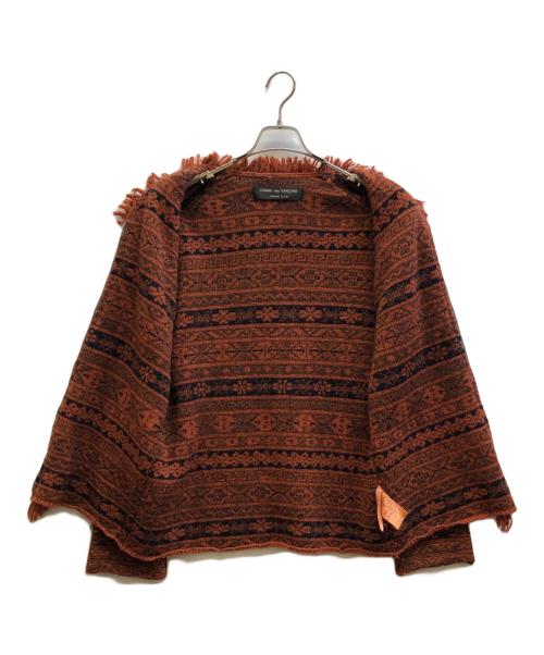 COMME des GARCONS HOMME PLUS（コムデギャルソンオムプリュス）COMME des GARCONS HOMME PLUS (コムデギャルソンオムプリュス) フリルジップニット オレンジ サイズ:-の古着・服飾アイテム