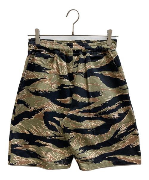 ONAOSHI GEORGE（-）ONAOSHI GEORGE (-) カモ柄バギーハーフパンツ カーキ サイズ:Lの古着・服飾アイテム
