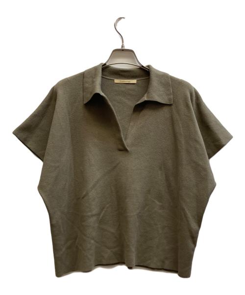 Curensology（カレンソロジー）Curensology (カレンソロジー) ポロニット/CL06079ER-00 オリーブ サイズ:Freeの古着・服飾アイテム