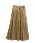 Curensology（カレンソロジー）の古着「タックギャザー ロングスカート」｜ベージュ