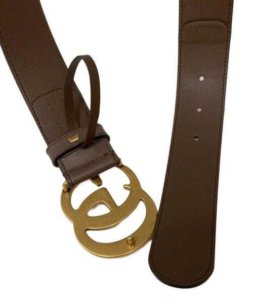 GUCCI（グッチ）GUCCI (グッチ) GGモーメントベルト ブラウン サイズ:75・30の古着・服飾アイテム