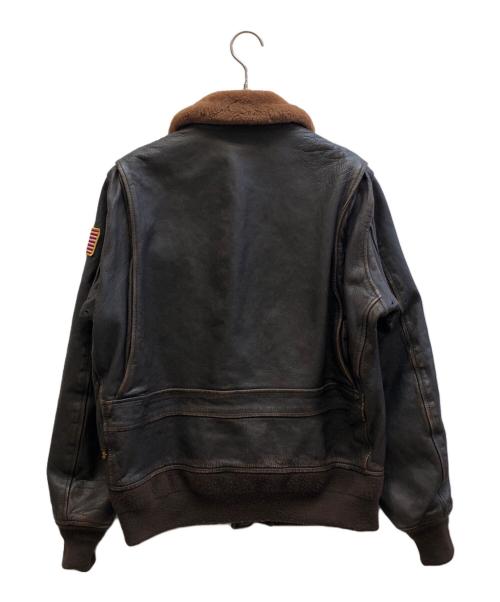 ALPHA（アルファ）ALPHA (アルファ) G-1 フライトレザージャケット ブラウン サイズ:40の古着・服飾アイテム
