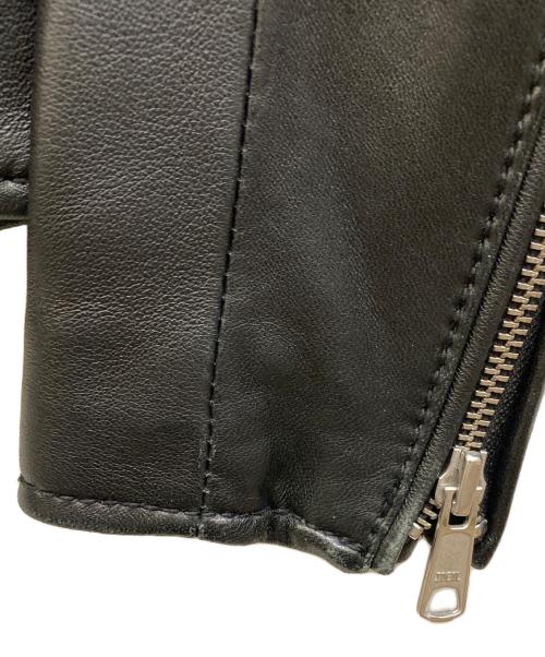 BEAUTY&YOUTH（ビューティーアンドユース）BEAUTY&YOUTH (ビューティーアンドユース) シープ ダブルライダースジャケット ブラック サイズ:Mの古着・服飾アイテム