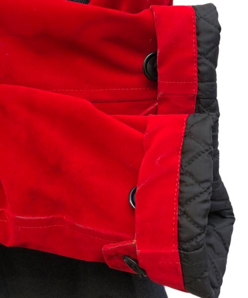 COMME des GARCONS HOMME PLUS（コムデギャルソンオムプリュス）COMME des GARCONS HOMME PLUS (コムデギャルソンオムプリュス) 96AWベロア切替ジャケット レッド×グレー サイズ:Mの古着・服飾アイテム