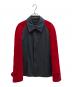 COMME des GARCONS HOMME PLUS（コムデギャルソンオムプリュス）の古着「96AWベロア切替ジャケット」｜レッド×グレー