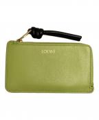 LOEWEロエベ）の古着「ノット コインカードホルダー」｜グリーン