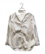 yohji yamamoto+noirヨウジヤマモトプリュスノアール）の古着「長袖ブラウス」｜ホワイト