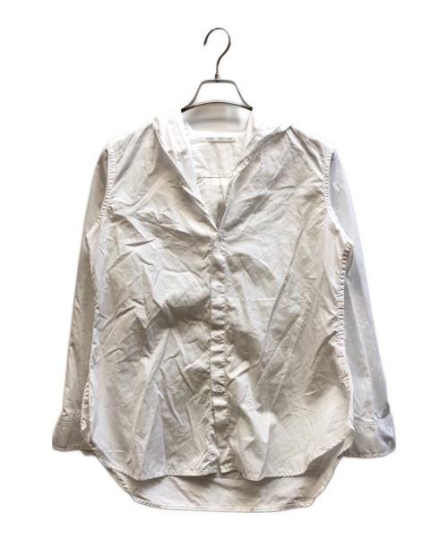yohji yamamoto+noir（ヨウジヤマモトプリュスノアール）yohji yamamoto+Noir (ヨウジヤマモトプリュスノアール) 長袖ブラウス ホワイト サイズ:1の古着・服飾アイテム