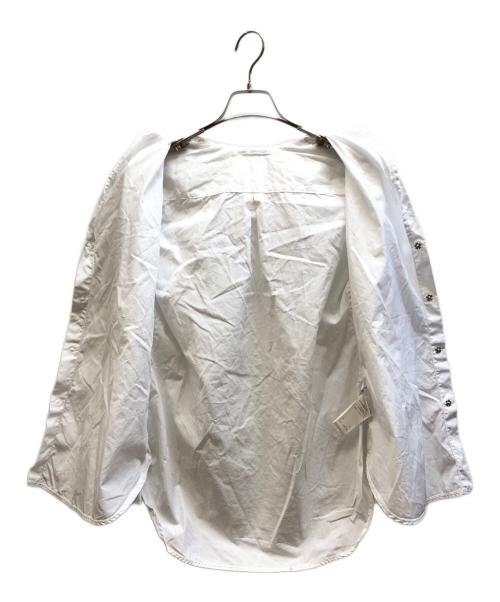yohji yamamoto+noir（ヨウジヤマモトプリュスノアール）yohji yamamoto+Noir (ヨウジヤマモトプリュスノアール) 長袖ブラウス ホワイト サイズ:1の古着・服飾アイテム