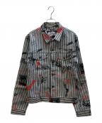 BILLIONAIRE BOYS CLUBビリオネアボーイズクラブ）の古着「ストライプジャケット」｜ネイビー