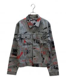 BILLIONAIRE BOYS CLUB（ビリオネアボーイズクラブ）の古着「ストライプジャケット」｜ネイビー