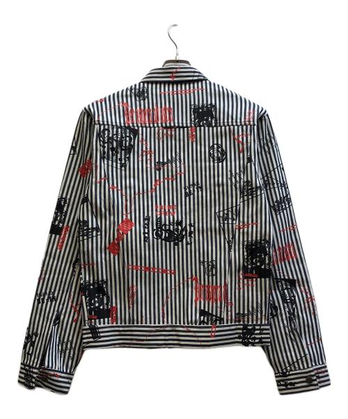 BILLIONAIRE BOYS CLUB（ビリオネアボーイズクラブ）BILLIONAIRE BOYS CLUB (ビリオネアボーイズクラブ) ストライプジャケット ネイビー サイズ:S 未使用品の古着・服飾アイテム